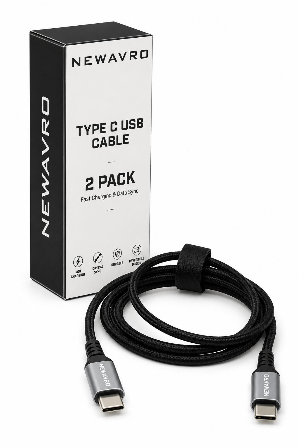 Newavro USB-C to USB-C 240W Fast Charging Cable - 2pack Type-C Cable