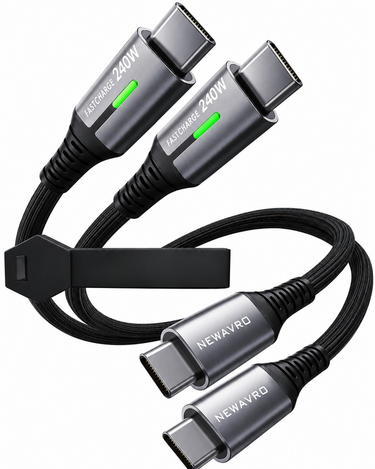 Newavro USB-C to USB-C 240W Fast Charging Cable - 2pack Type-C Cable