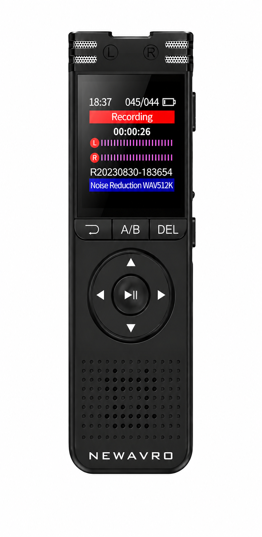 Newavro 8GB Digital Voice Recorder Audio Recorder w/ Noise Reduction