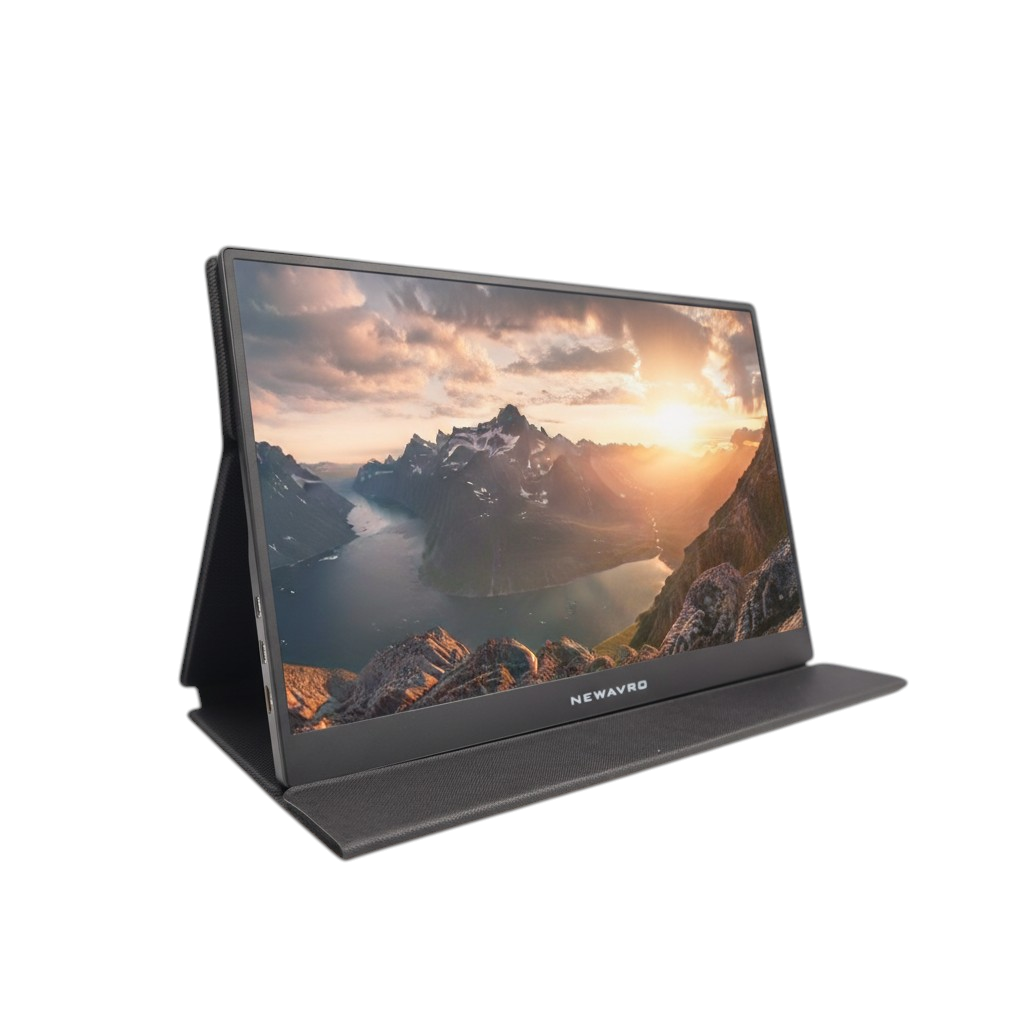 Newavro 15.6" Portable Monitor - 1080P Full HD USB-C HDMI External Display